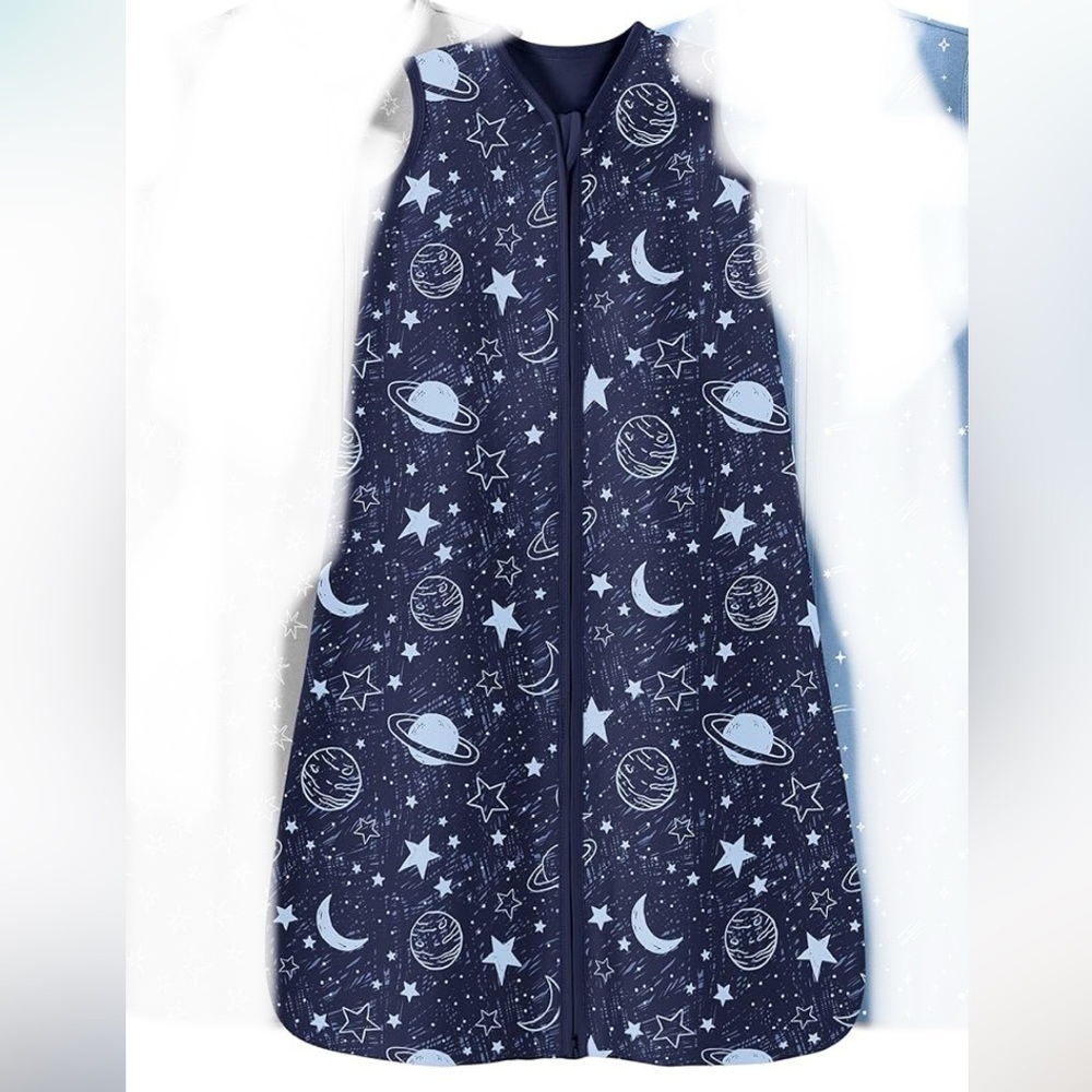 NWT Blue Space themed Baby Sleep Sack 6-12 months